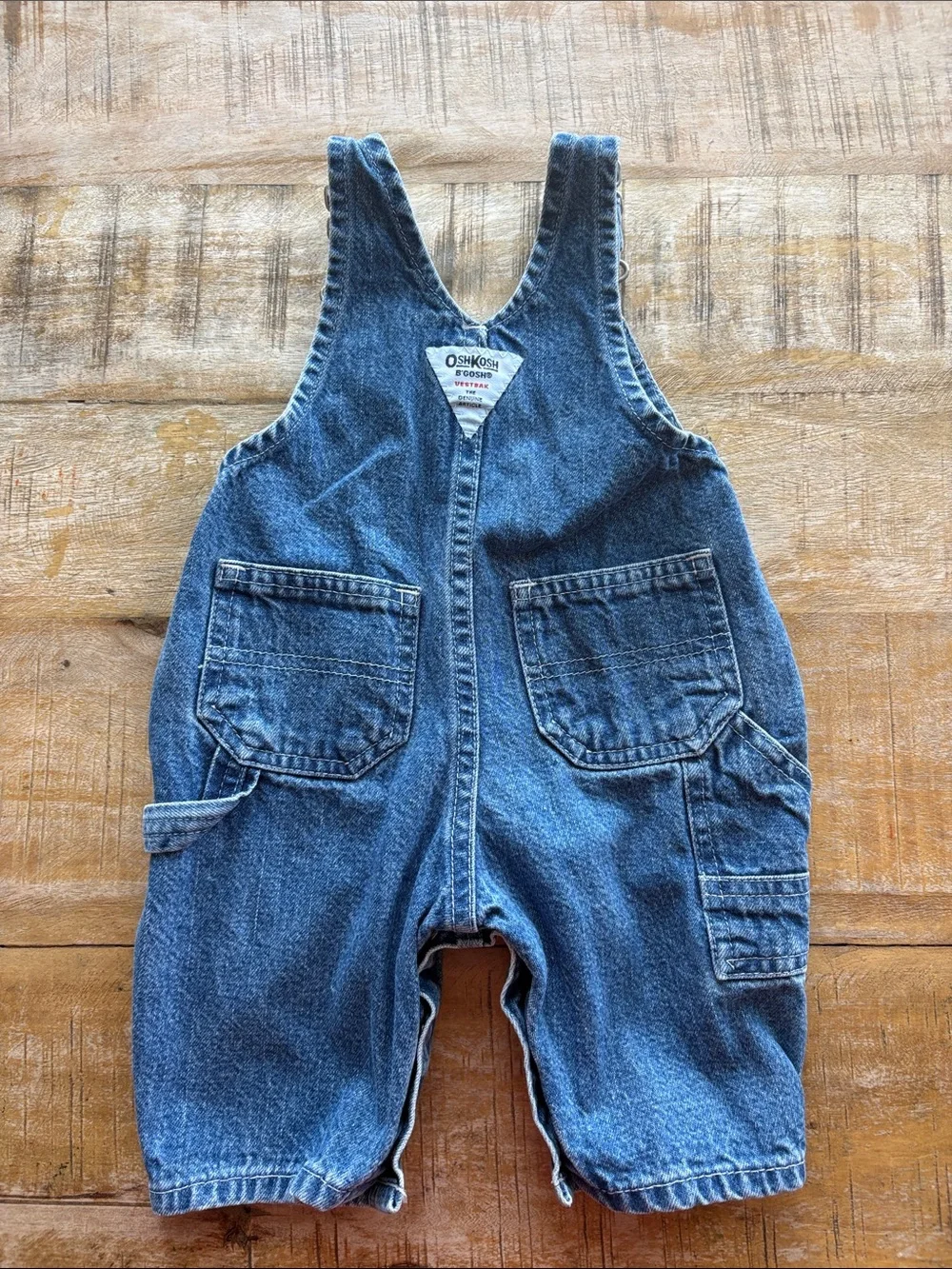 Vintage OshKosh Baby Classic Denim Overalls size 0-3m